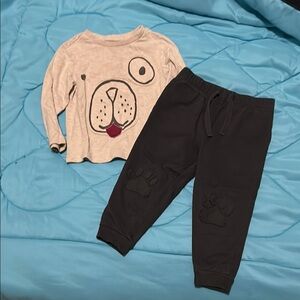 First Impressions Gray Jogger Sweatpants and Long Sleeve Shirt